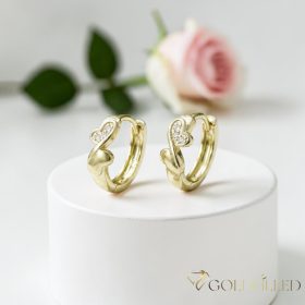   Goldfilled Антиалергични обеци 13мм 14K цвят	