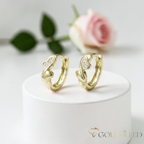 Goldfilled Антиалергични обеци 13мм 14K цвят	