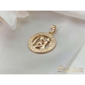   Goldfilled Антиалергенен Медальон 28mm 18K цвят