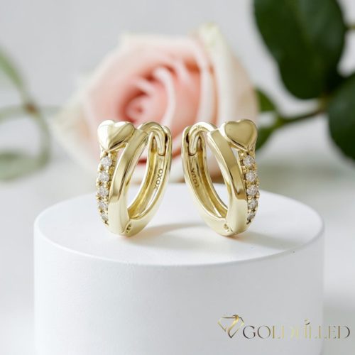 Goldfilled Антиалергични обеци 9мм 14K цвят	