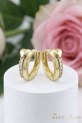 Goldfilled Антиалергични обеци 9мм 14K цвят	