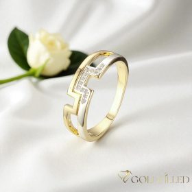   Антиалергичен пръстен "Goldfilled", в различни размери, цвят 14K