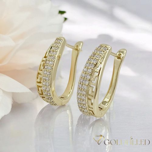 Goldfilled Антиалергенни Обеци 25 mm 14K Цвят