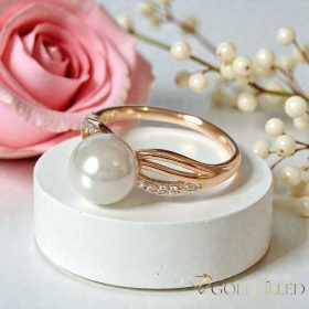   Антиалергичен пръстен "Goldfilled", в различни размери, цвят 18K