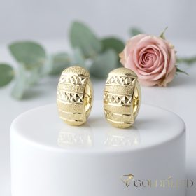   Goldfilled Антиалергенни Обеци 18mm 14K Цвят