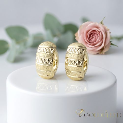 Goldfilled Антиалергенни Обеци 18mm 14K Цвят