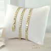 Антиалергично колие "Goldfilled" 60cm/4,5mm + гривна 20см , цвят 14K
