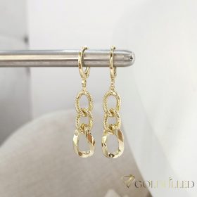   Goldfilled Антиалергични обеци 42мм 14K цвят	