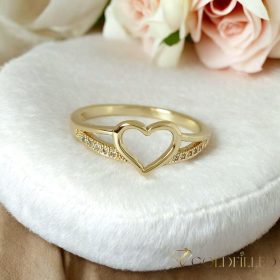   Антиалергичен пръстен "Goldfilled", в различни размери, цвят 14K