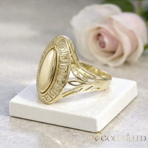 Антиалергичен пръстен "Goldfilled", в различни размери, цвят 14K