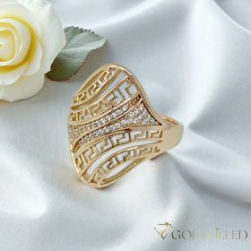   Антиалергичен пръстен "Goldfilled", в различни размери, цвят 18K