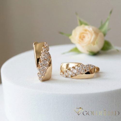 Goldfilled Антиалергенни Обеци 18mm 18K Цвят
