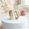 Goldfilled Антиалергенни Обеци 18mm 18K Цвят