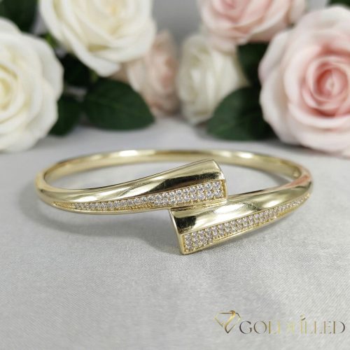 Антиалергична гривна "Goldfilled" 4-16mm , многоцветна (14K) диаметър 60mm "отваряем"