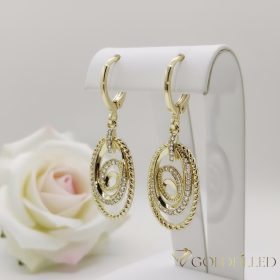   Goldfilled Антиалергични обеци 36мм 14K цвят	