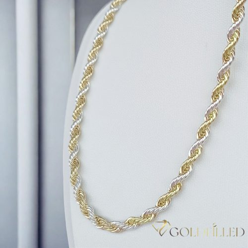 Антиалергично колие Goldfilled 50см дълго и 4мм широко Цвят 14K Multicolor 