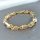 Антиалергична гривна "Goldfilled" 24cm /8-10mm, многоцветна 14K