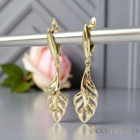   Goldfilled Антиалергични обеци 42мм 14K цвят	