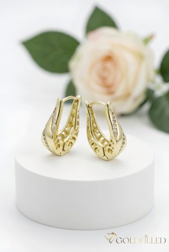Goldfilled Антиалергенни Обеци 20 mm 14K Цвят