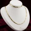 Антиалергично колие "Goldfilled" 50cm/4,5mm + гривна 20см , цвят 14K