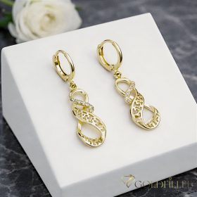   Goldfilled Антиалергични обеци 38мм 14K цвят	