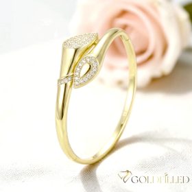  Антиалергична гривна "Goldfilled" 4-18mm , многоцветна (14K) диаметър 60mm "отваряем"