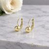 Goldfilled Антиалергенни Обеци 14mm 14K Цвят 
