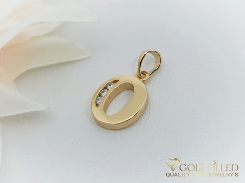 Антиалергична висулка "Goldfilled" 23 мм, цвят 18K