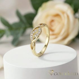   Антиалергичен пръстен "Goldfilled", в различни размери, цвят 14K