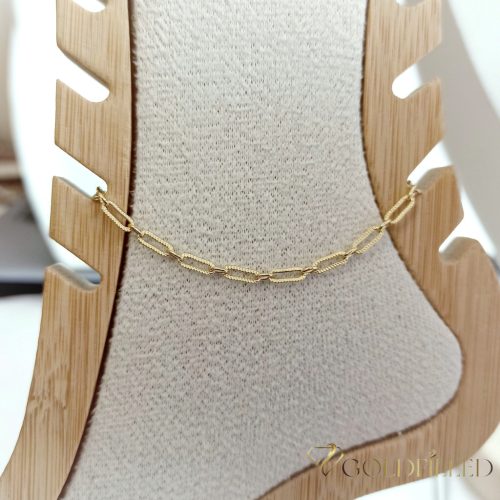 Гривна за глезен Goldfilled 27cm/3mm 14K цвят