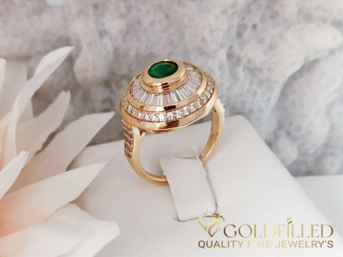 Антиалергичен пръстен "Goldfilled", в различни размери, цвят 18K